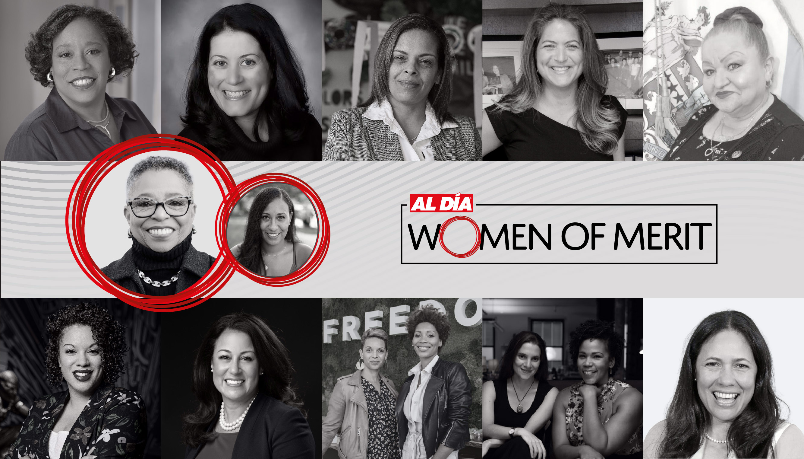 These extraordinary women make up the 2022 Women of Merit. Graphic: Maybeth Peralta/AL DÍA News. 