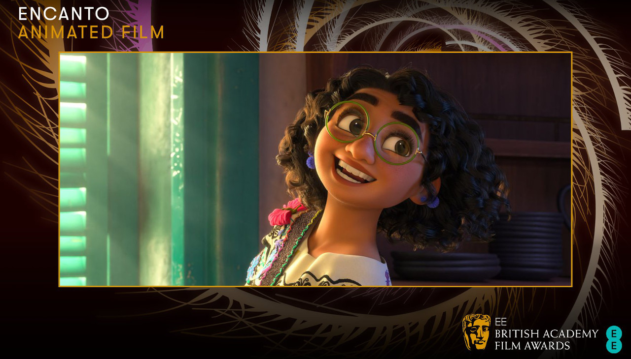The Disney production "Encanto" has won the award for best animated film at the latest edition of the BAFTAs. Photo: BAFTA - Twitter.
