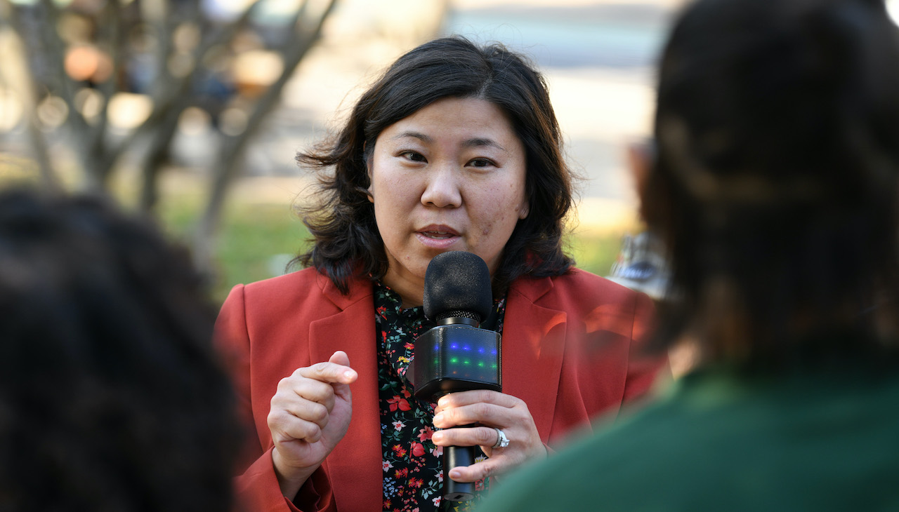 Rep. Grace Meng is leading the charge in Congress to get an AAPI Museum on the National Mall. Photo: Bryan Bedder/Getty Images for Green New Deal Network