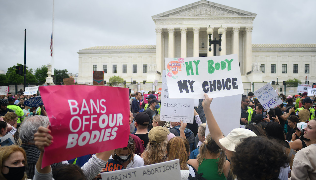 Crowds gathered in Washington D.C. and in at least 380 different locations across the U.S. to demand abortion rights and more. Photo: Astrid Riecken for The Washington Post via Getty Images