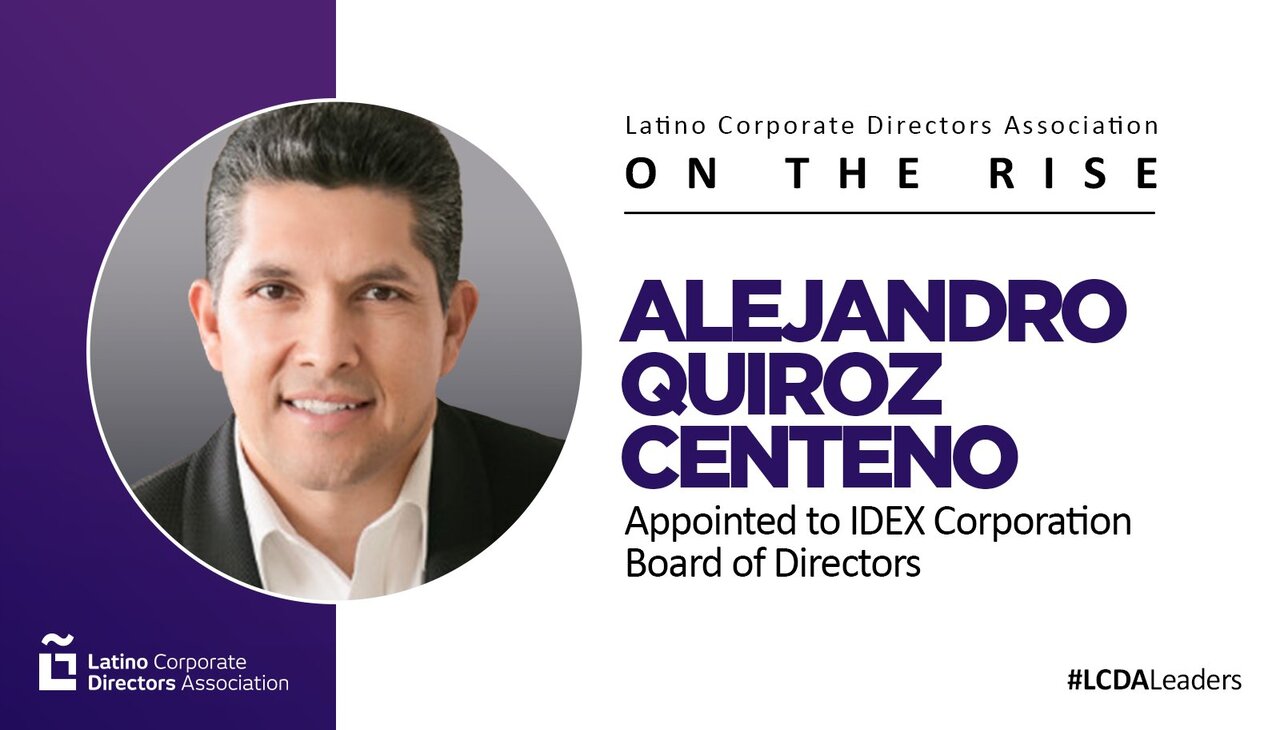 Alejandro Quiroz, Board member at IDEX Corporation.
