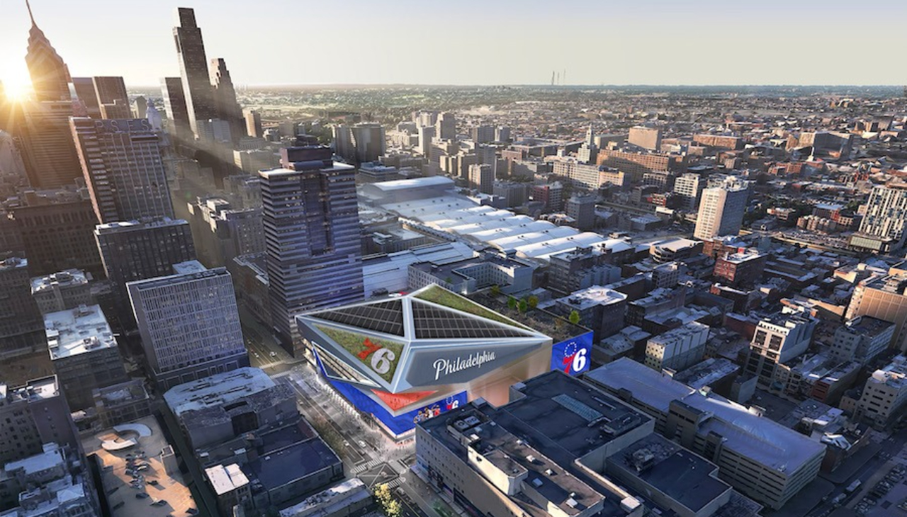 The Sixers are proposing building a new stadium in Center City. Photo Credit: 76Place.