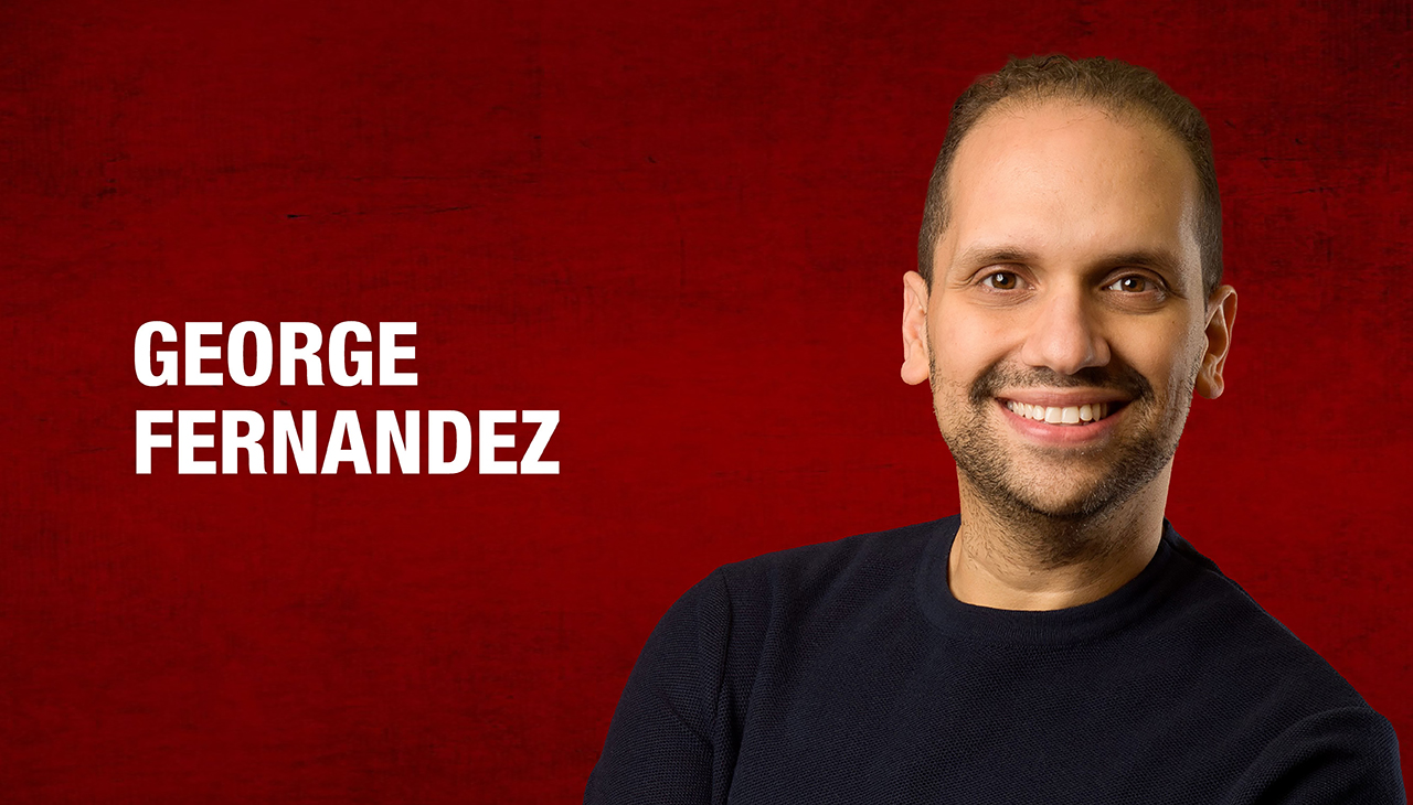 George Fernandez is one of the 2022 AL DÍA 40 Under Forty honorees. Graphic: Maybeth Peralta/AL DÍA News.