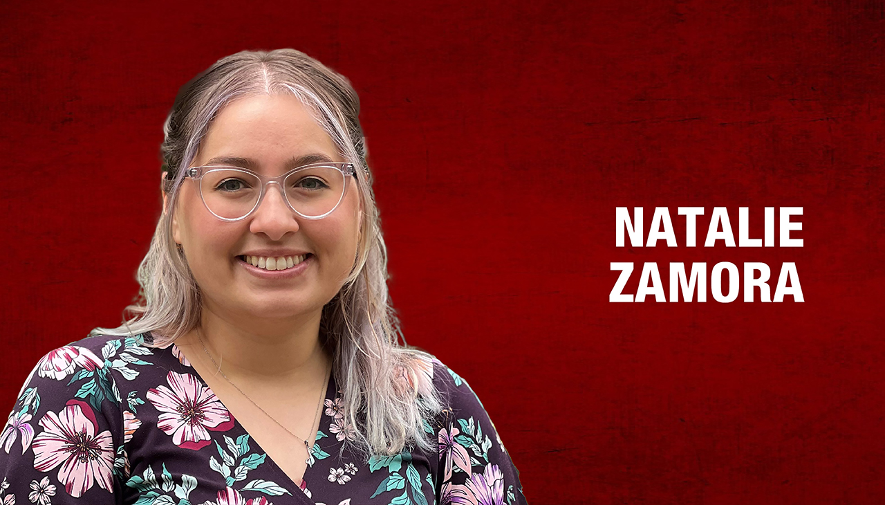 Natalie Zamora is one of the 2022 AL DÍA 40 Under Forty honorees. Graphic: Maybeth Peralta/AL DÍA News.
