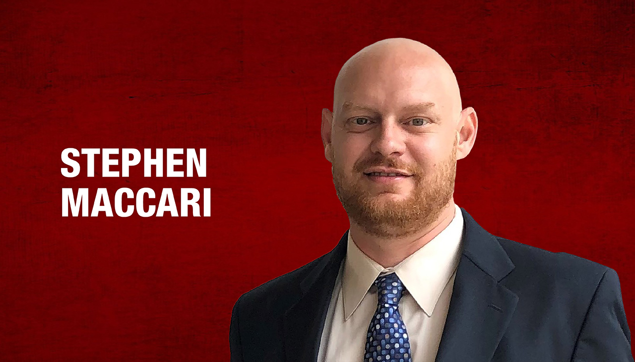 Stephen Maccari is one of the 2022 AL DÍA 40 Under Forty honorees. Graphic: Maybeth Peralta/AL DÍA News.
