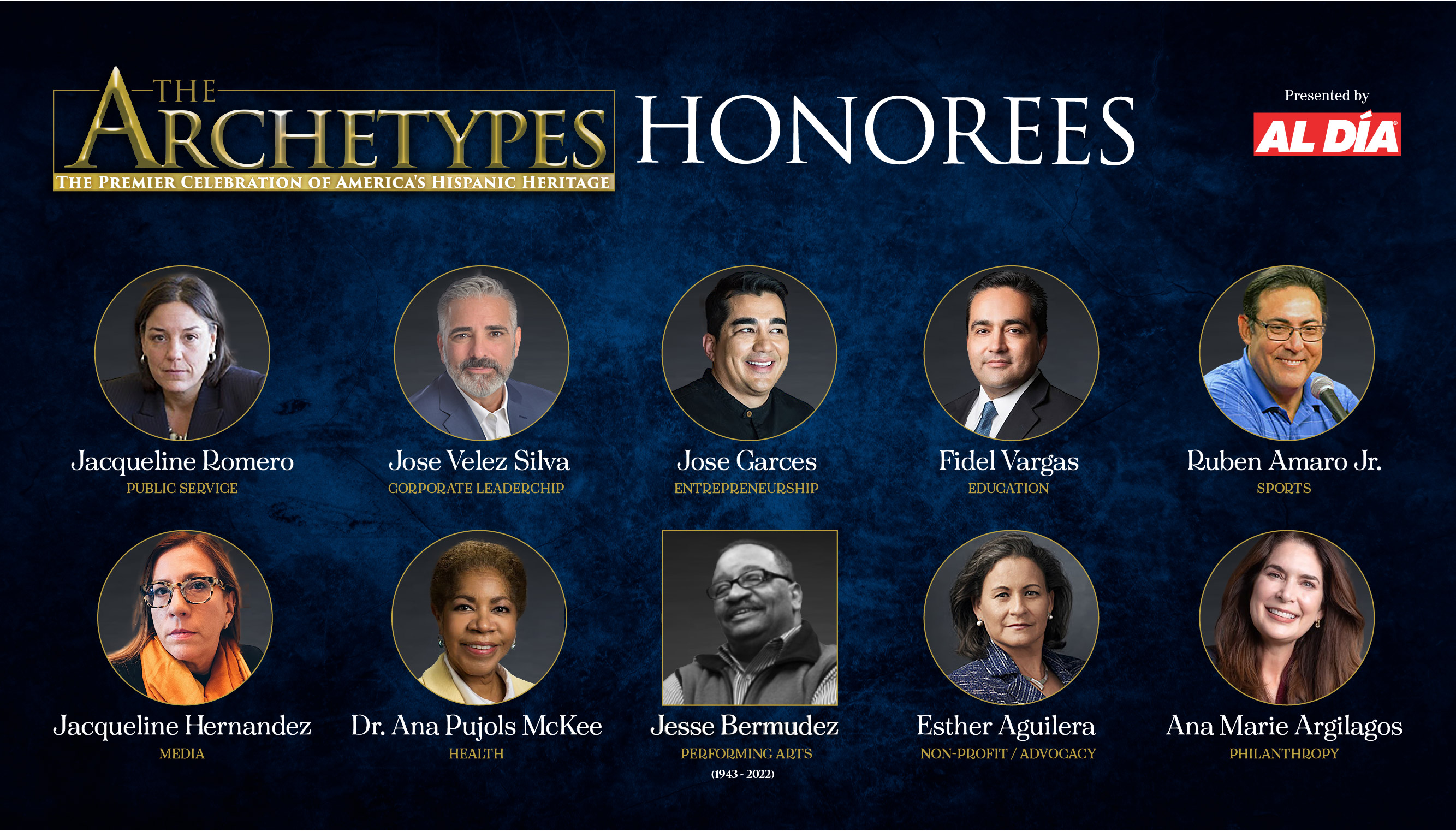 These are the 2022 AL DÍA Archetypes to be honored on Friday, Sept. 23, 2022 during Hispanic Heritage Month. Photo: Maybeth Peralta/AL DÍA News.