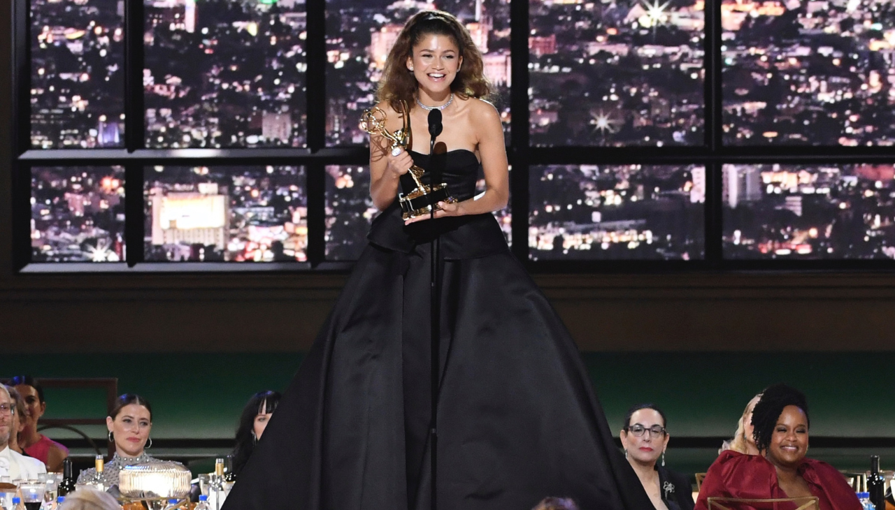 Zendaya ganó su segundo Emmy en la gala de 2022. Foto: Twitter TelevisionAcademy