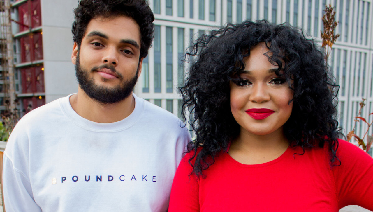 Pound Cake Cosmetics co-founders Camille Bell and Johnny Velazquez. Photo Credit: Khanya Brann/The Temple News