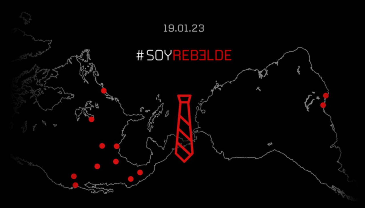 Map published on RBD's website prior to the official announcement on January 19th. Photo: Screenshot Soyrebelde.world
