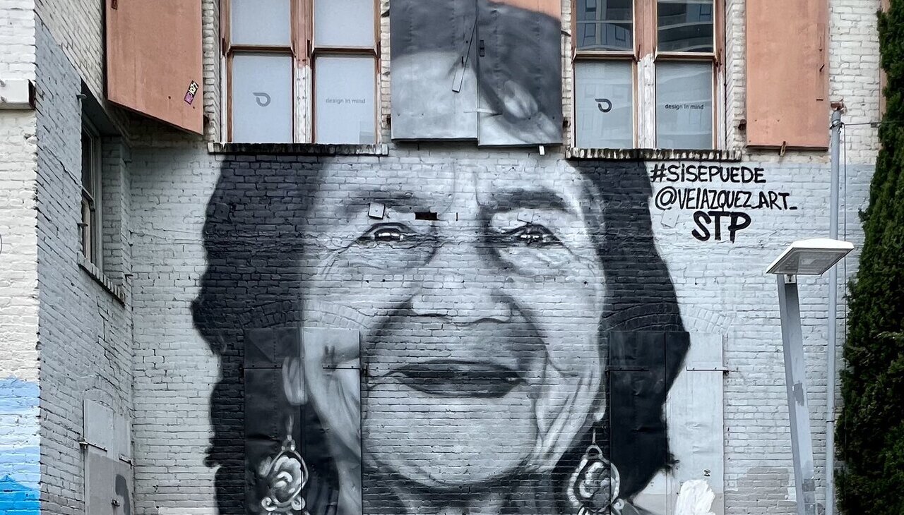 Graffiti of Dolores Huerta by Juan Velazquez.