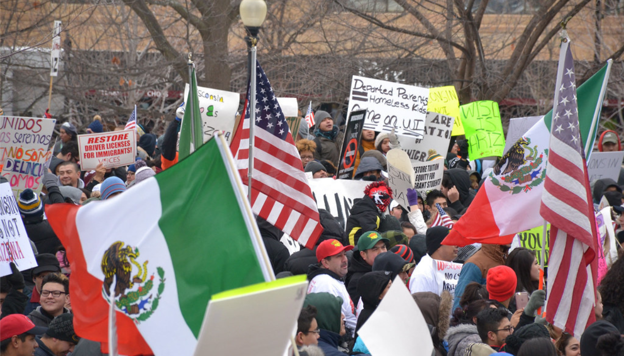 Photos from the Day Without Latinos in Wisconsin. Photo: Flickr. 