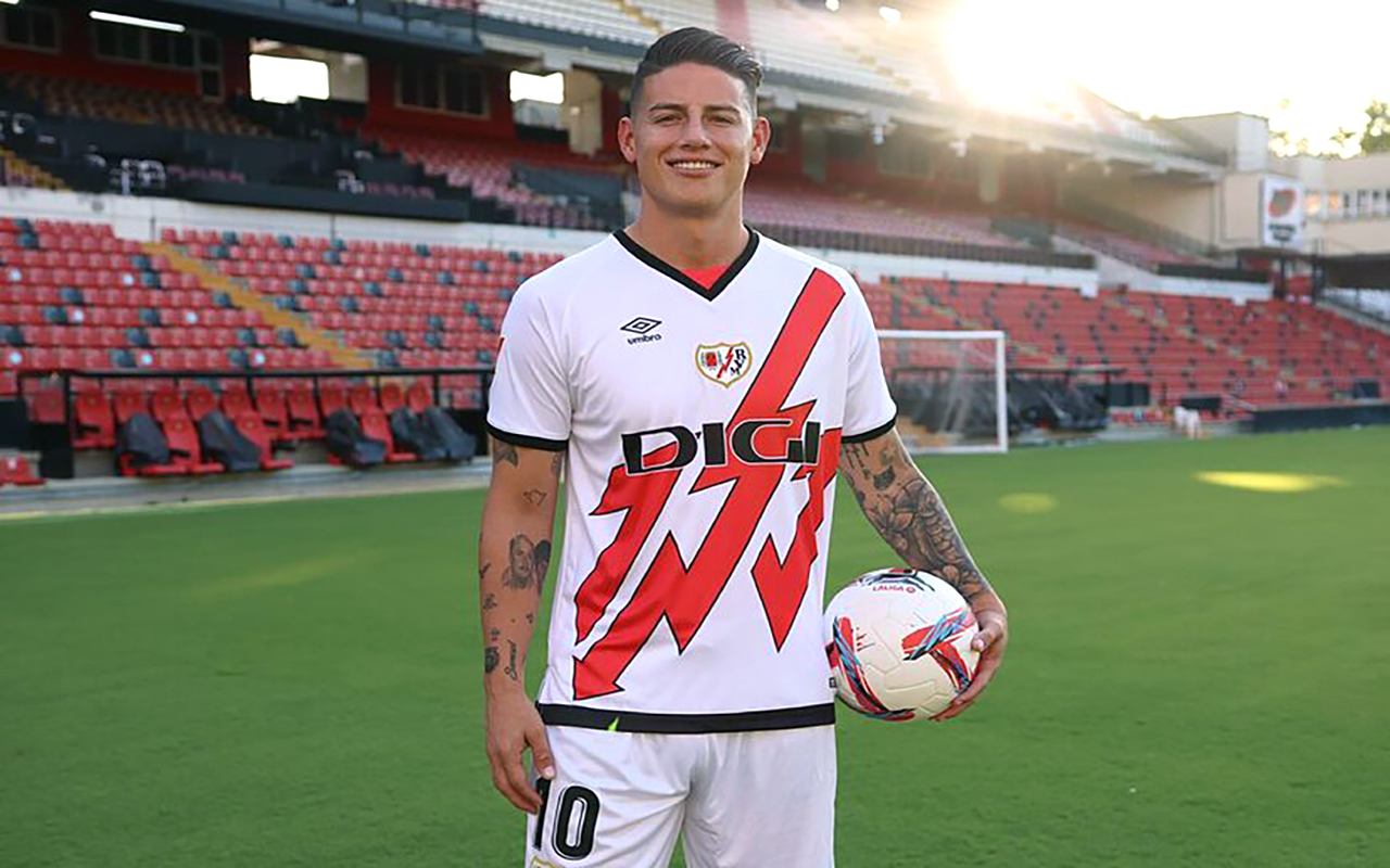 James Rodriguez signs with Rayo Vallecano for the 2024-25 LaLiga season.