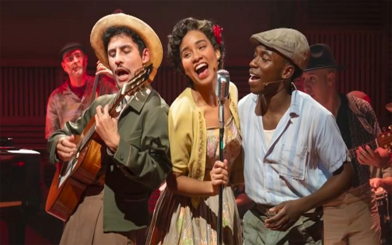 Jared Machado, Kenya Browne, and Olly Sholotan in Buena Vista Social ClubTM Photo: Ahron R. Foster