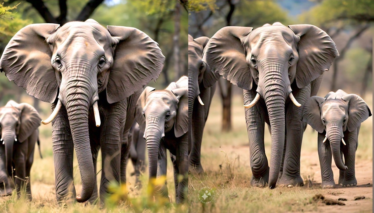 Elephants in Zimbabwe. Image generated by Llama, Meta AI