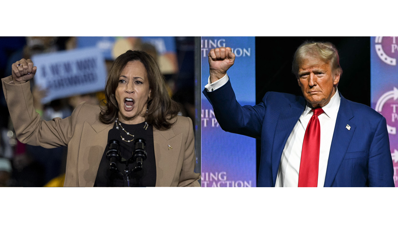 Kamala Harris y DOnald Trump Fotos AFP