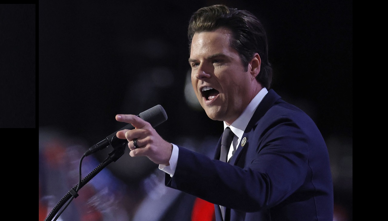 Matt Gaetz, nominated by elected president Donald Trump. (Photo by Kamil Krzaczynski / AFP)