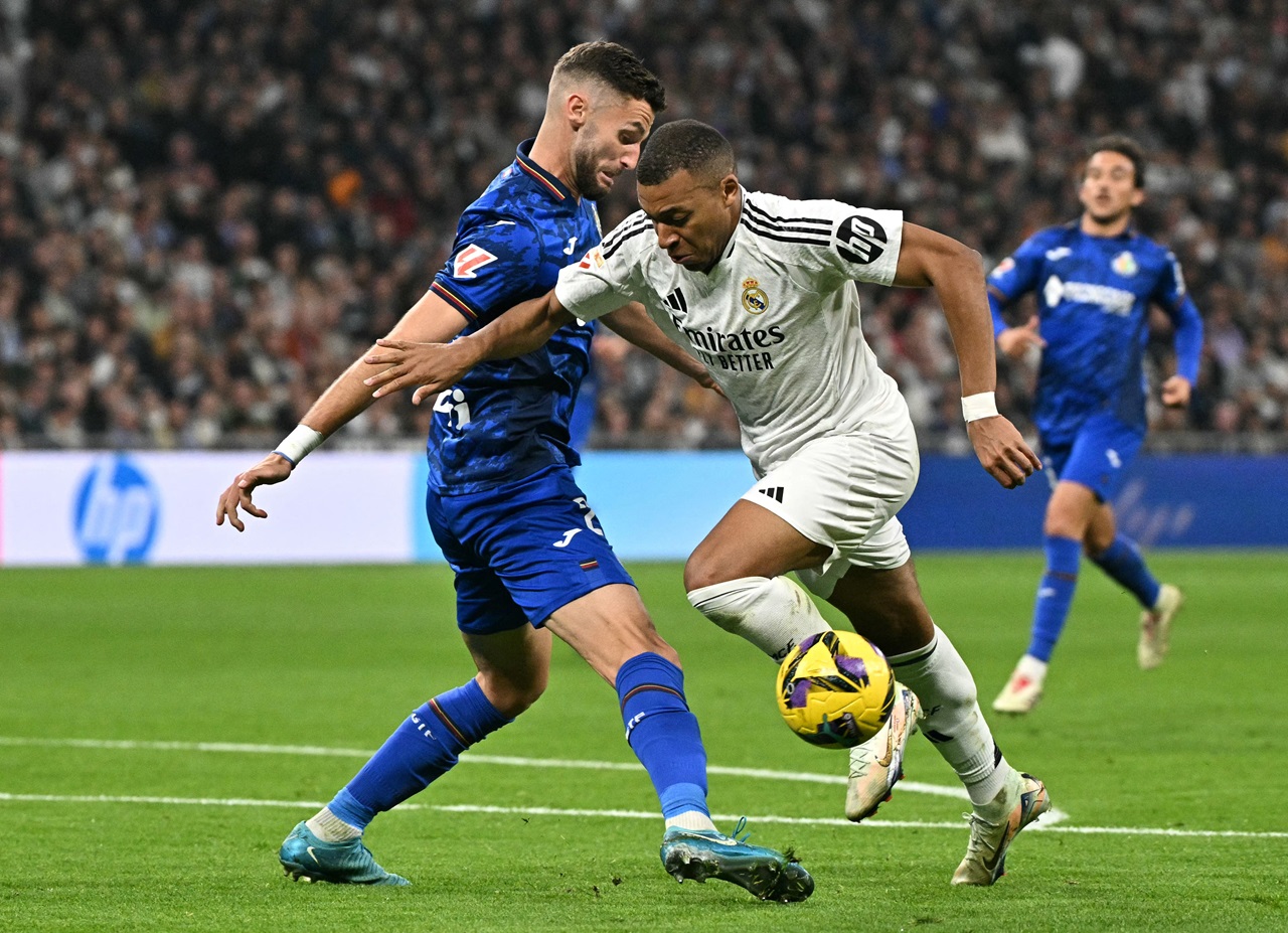 Kilian Mbappe, one of the stars of Real Madrid, the team that will be at the World Cup in the United States in June 2025. (File photo by JAVIER SORIANO / AFP)