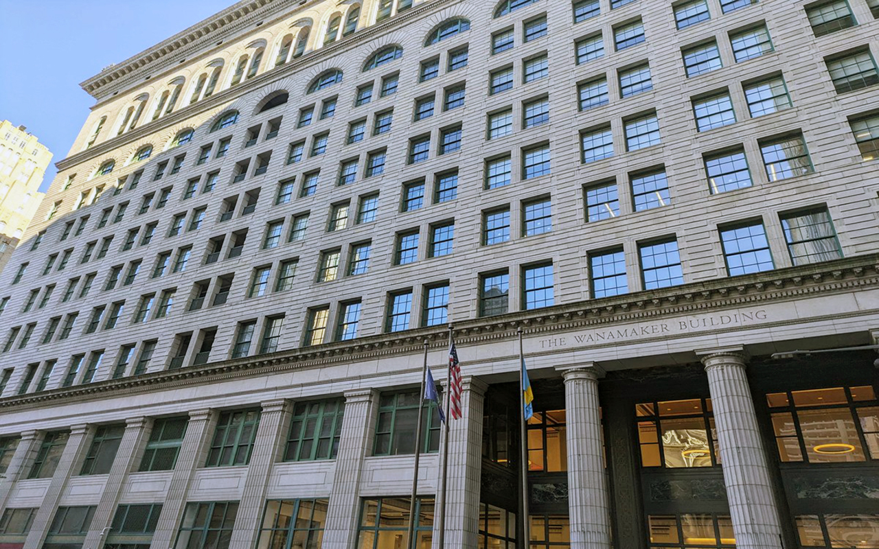 The historic Wanamaker building at 1300 Market St. PAUL SCHWEDELSON / PHILADELPHIA BUSINESS JOURNAL