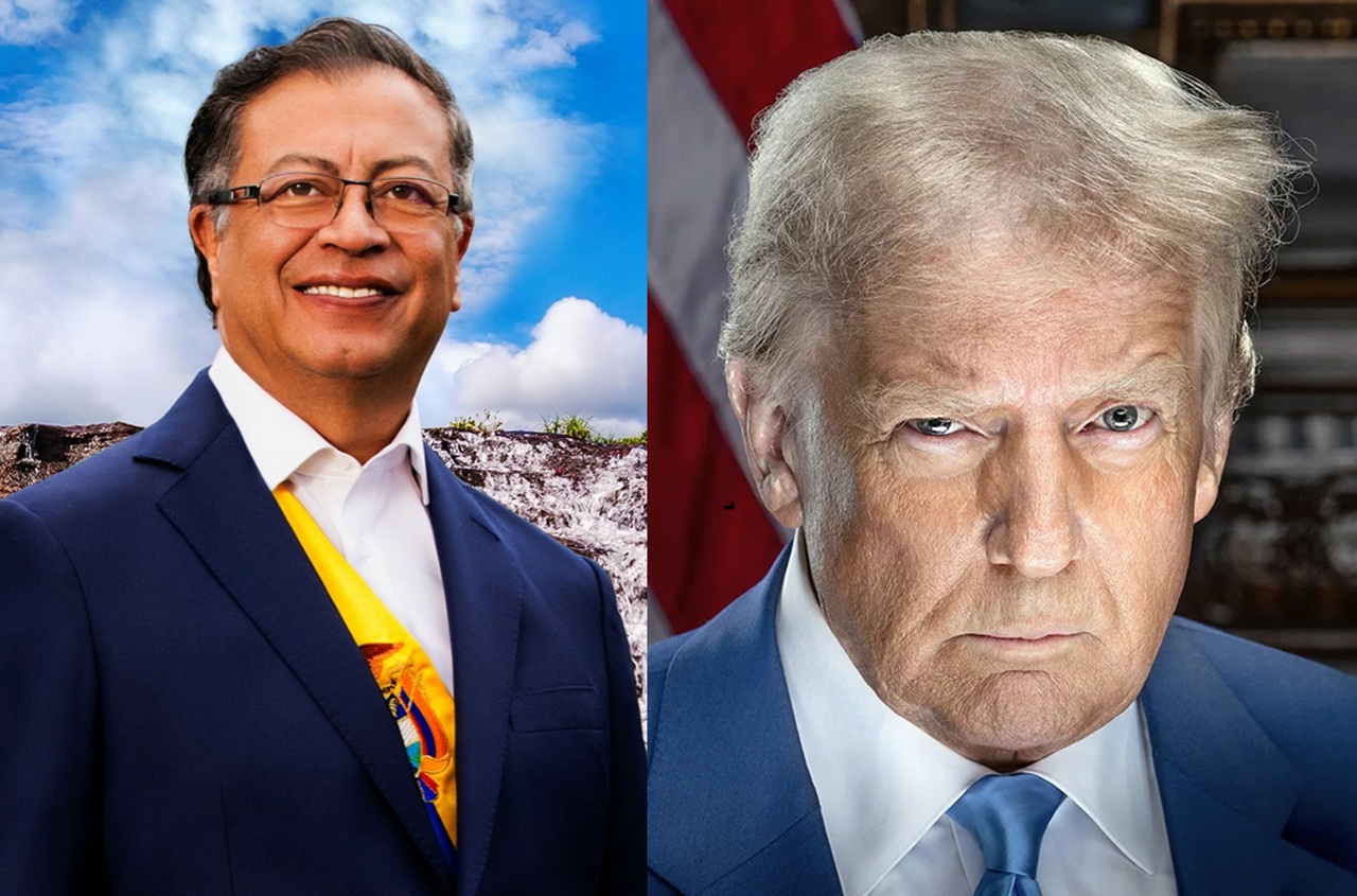 Colombian President Gustavo Petro and U.S. President Donald Trump. (Official photos taken from official websites)