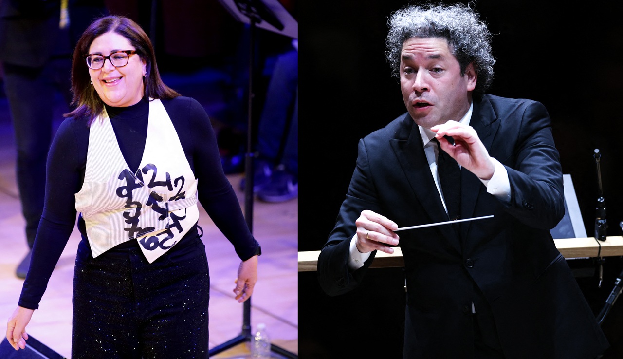 Gabriela Ortiz y Gustavo Dudamel. (File Photo AFP)