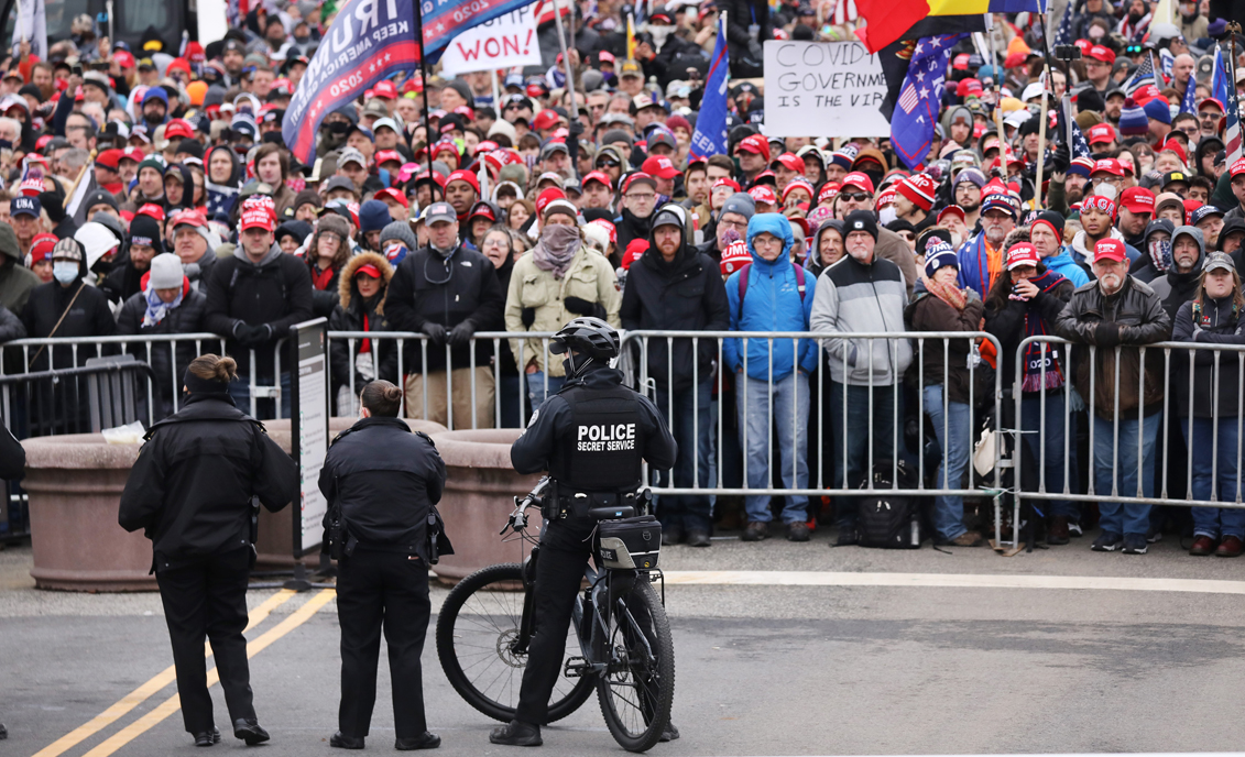 Thousands of Trump supporters were in Washington D.C. on Jan. 6 to contest the certification of the Electoral College. Photo: Getty Images.