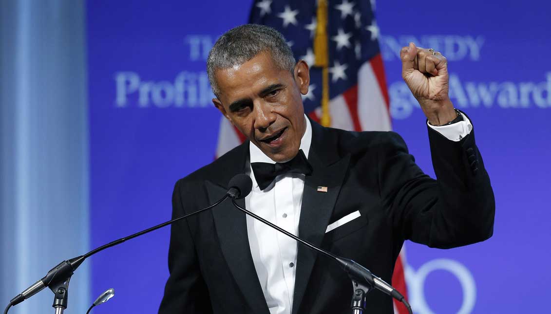 Former US President Barack Obama is being honored for 'his enduring commitment to democratic ideals and elevating the standard of political courage in a new century,' with specific mention of his expansion of healthcare options, his leadership on confronting climate change and his restoration of diplomatic relations with Cuba. EFE
