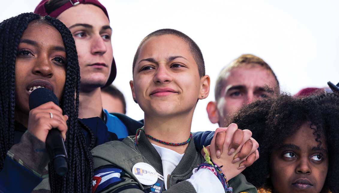 Emma González during the March For Our Lives rally last week in Washington D.C. Photo: EFE.