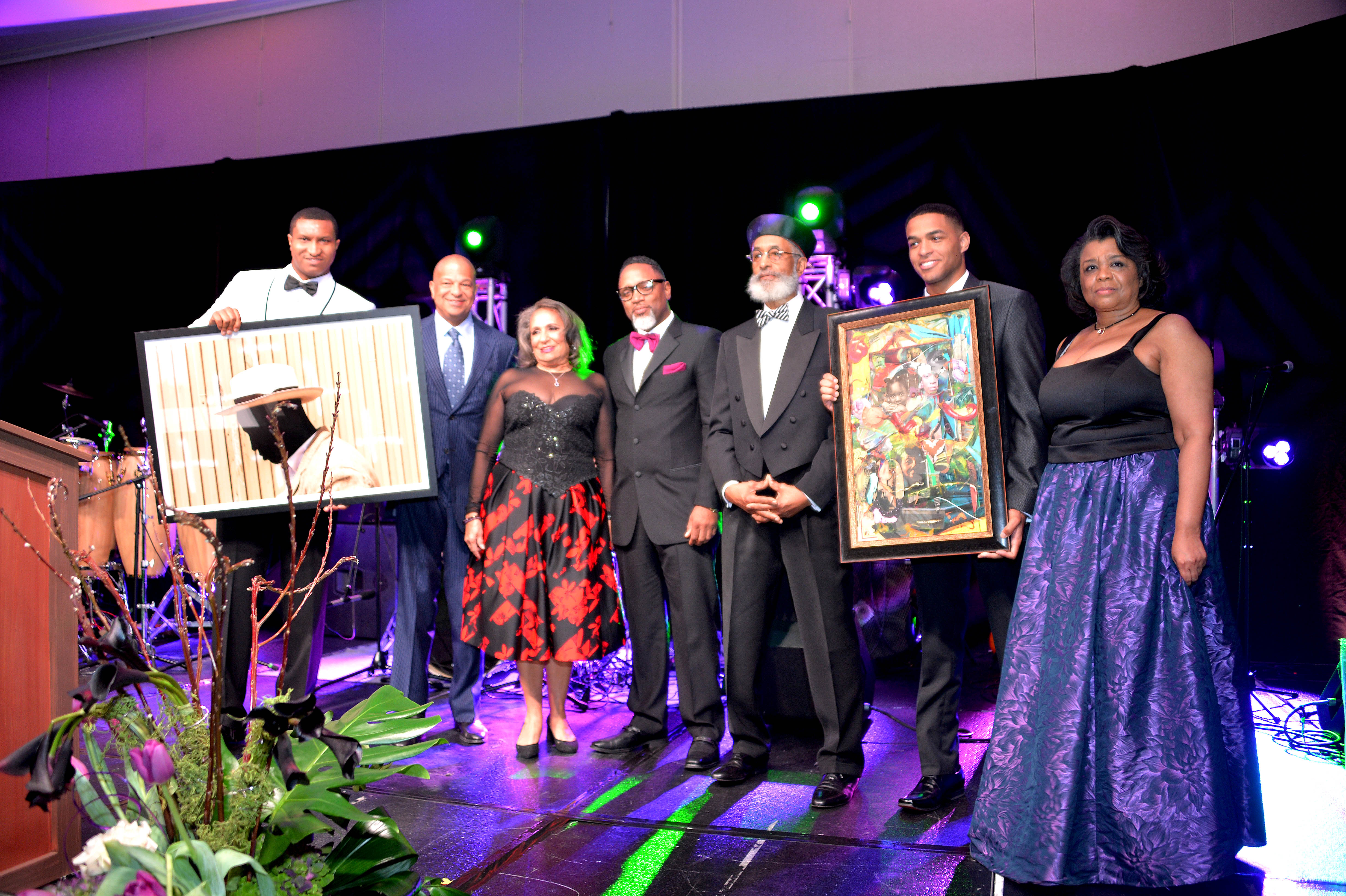 Cathy Hughes and Alfred C. Liggins III of Radio One were honored for their vision and service to the community during the 40th Anniversary of the African American Museum of Philadelphia. Photo: Peter Fitzpatrick/AL DIA News