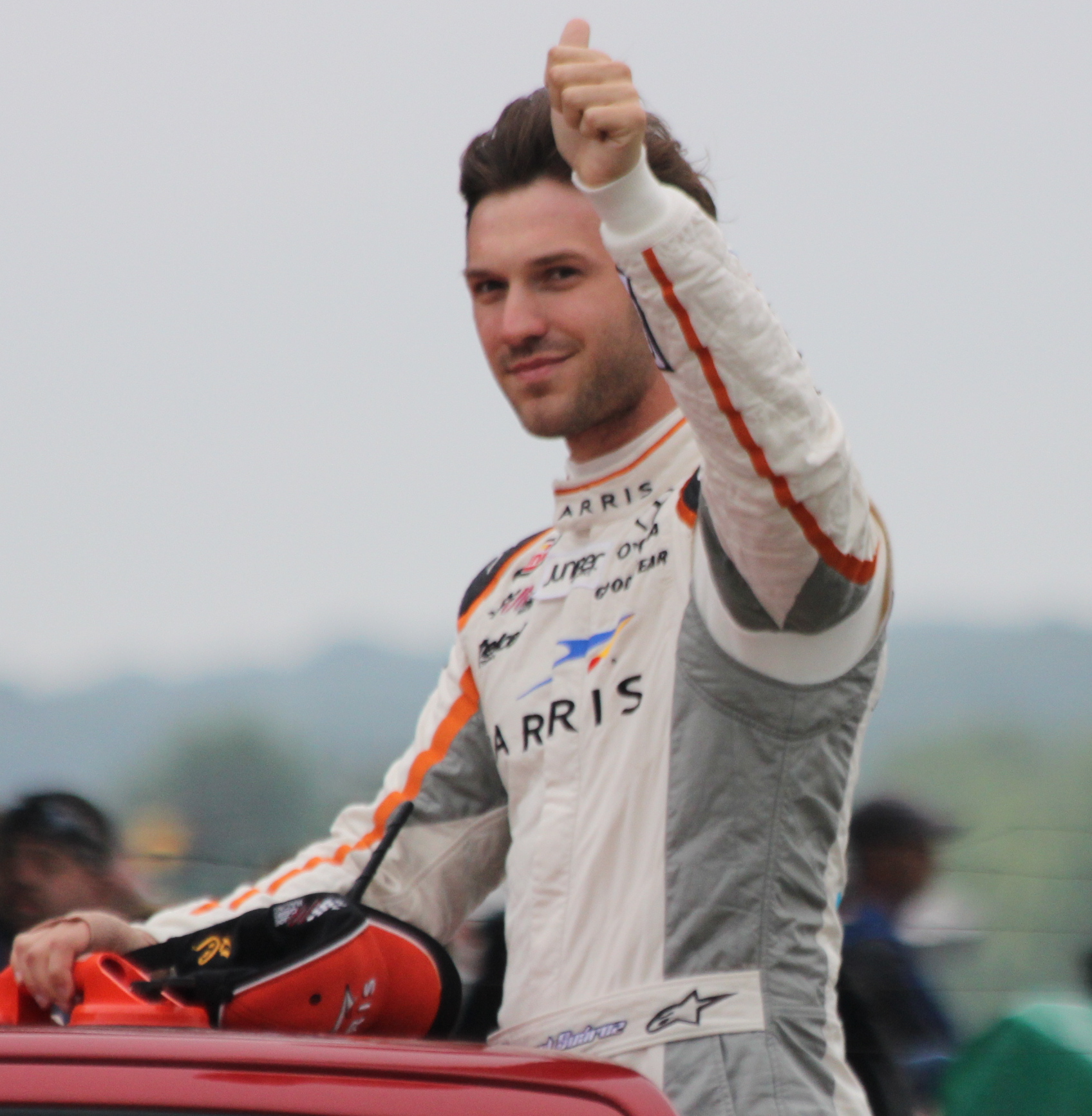 "Daniel Suarez Road America 2015" by Royalbroil - Own work. Licensed under CC BY-SA 4.0 via Commons.
