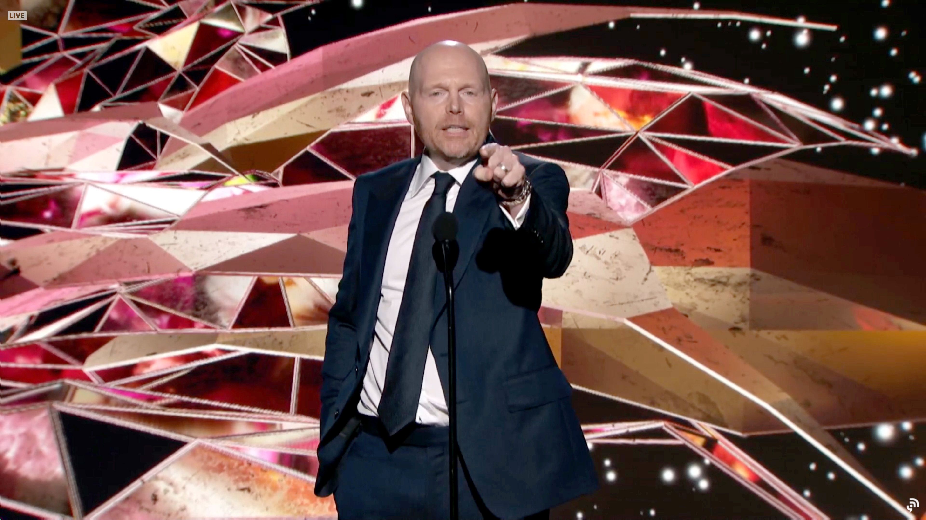 Bill Burr hosted the 2021 Grammys pre-show and caused controversy for his jokes.