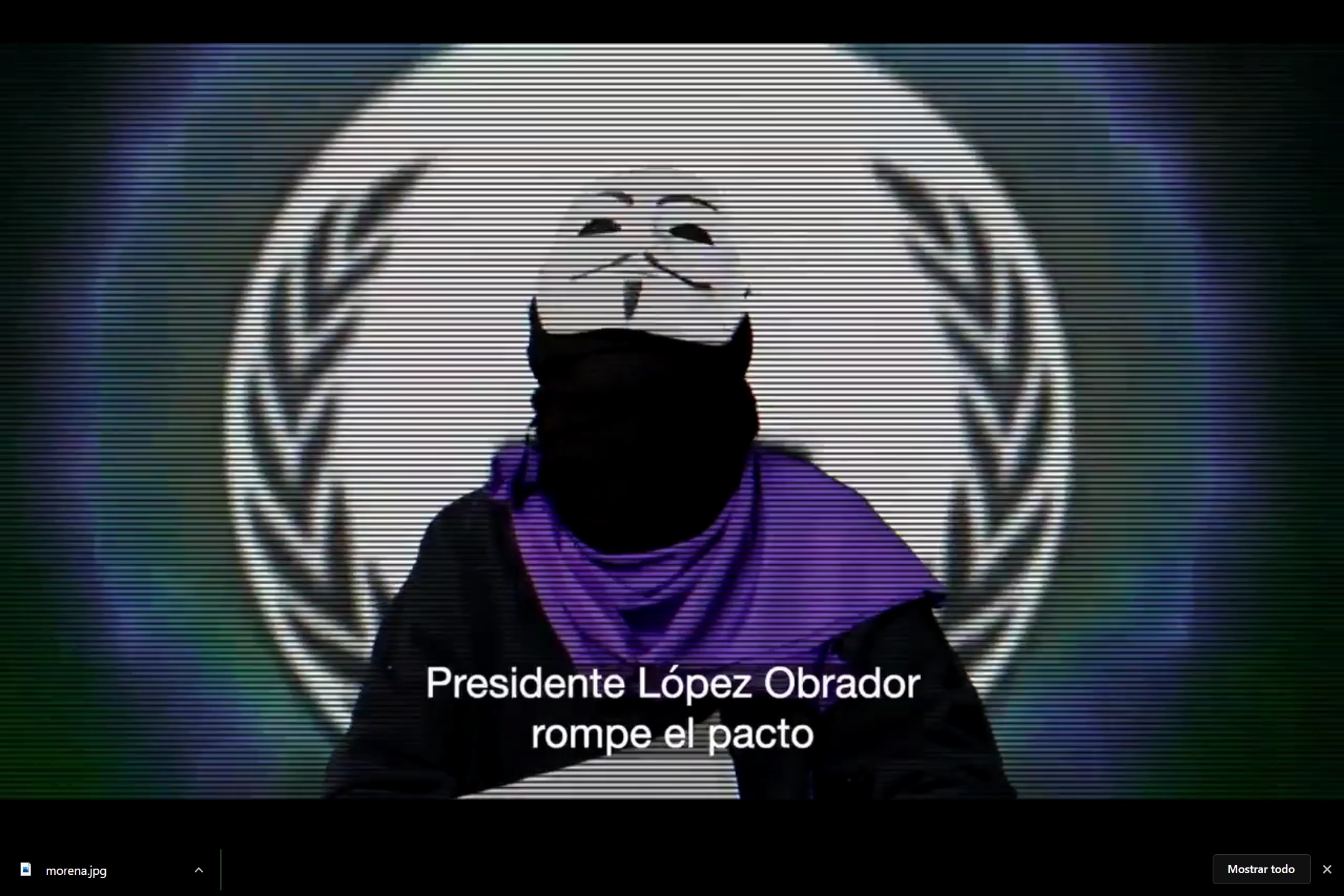 Feminonymous México invade las redes. Frame del video de youtube.