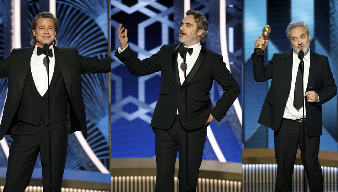 "Once upon a time... in Hollywood", "1917" and Joaquin Phoenix's performance in "Joker", the Golden Globe winners. Photo: Paul Drinkwater/NBCUniversal Media, LLC via Getty Images.