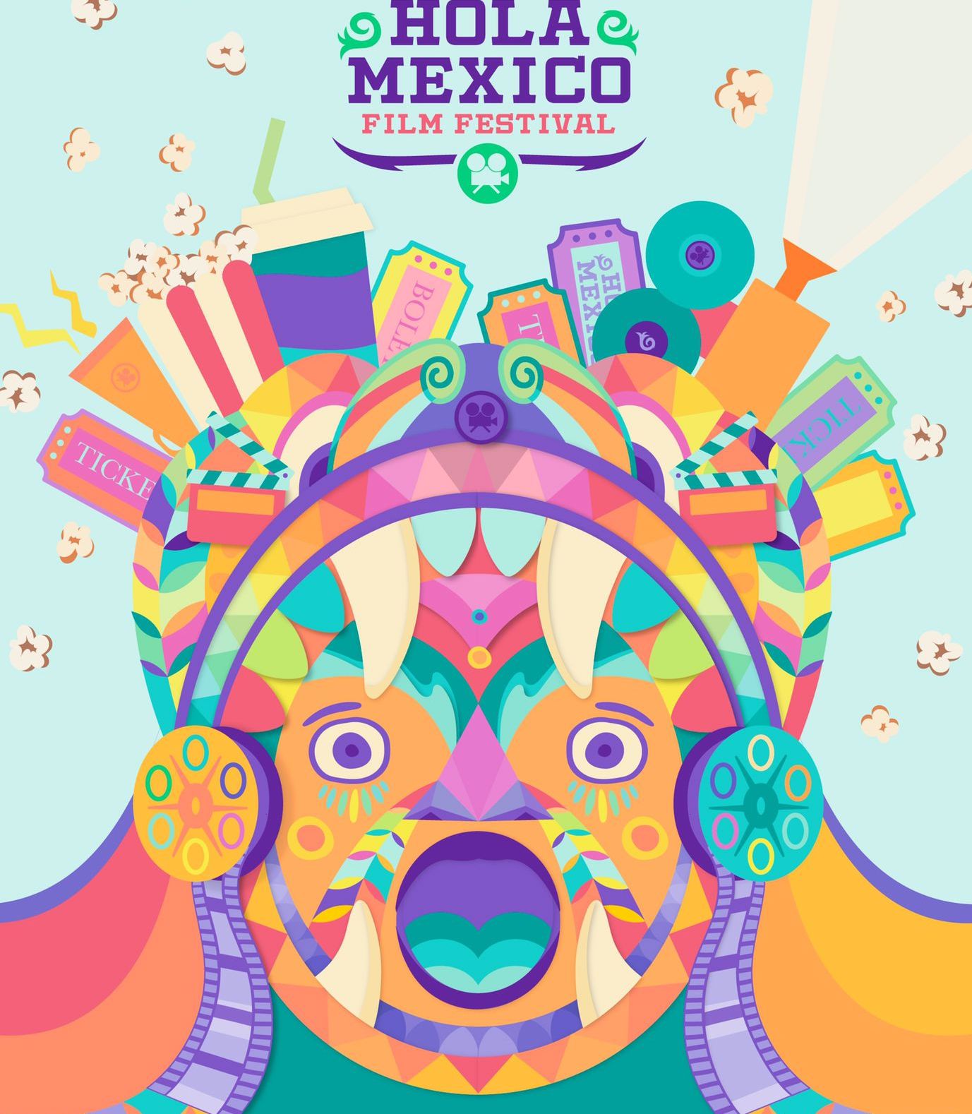 Official poster of the "Hola Mexico Film Festival.