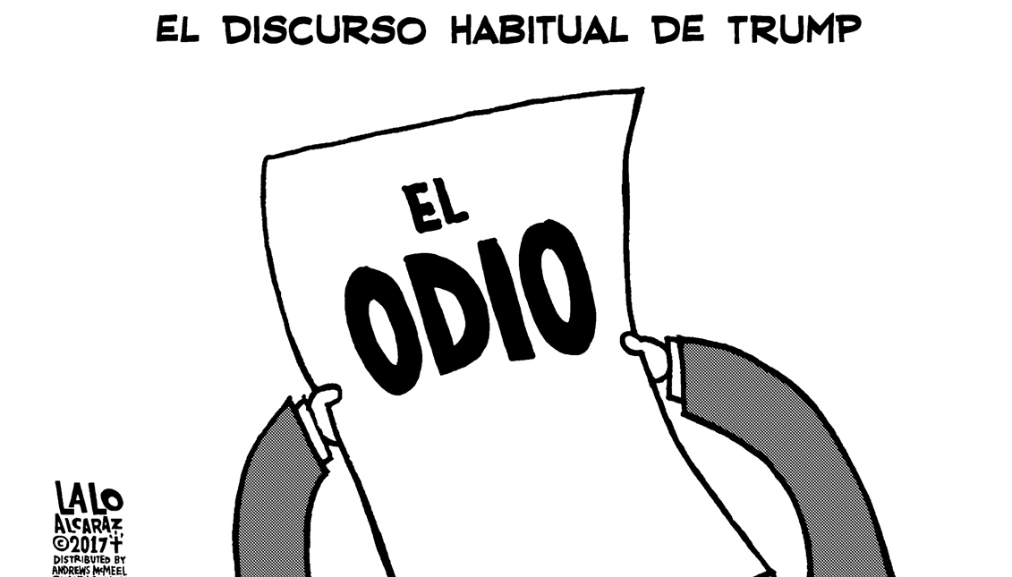 El discurso habitual de Trump
