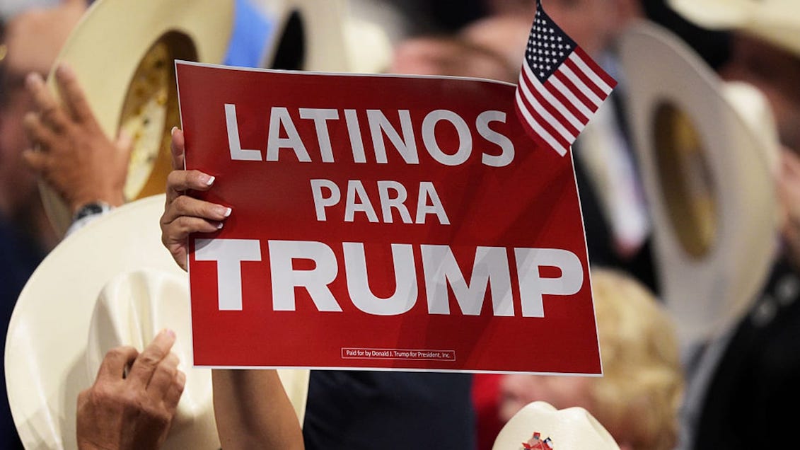 Latinos apoyan a Trump. Fuente: Getty