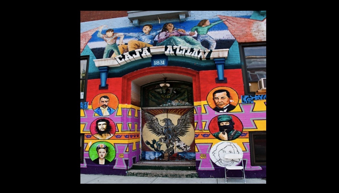 The iconic murals of Casa Aztlán, in Chicago, have been whitewashed this week ahead of the redevelopment of the building into luxury apartments. (photo: Pilsen Alliance, via CityLabs)