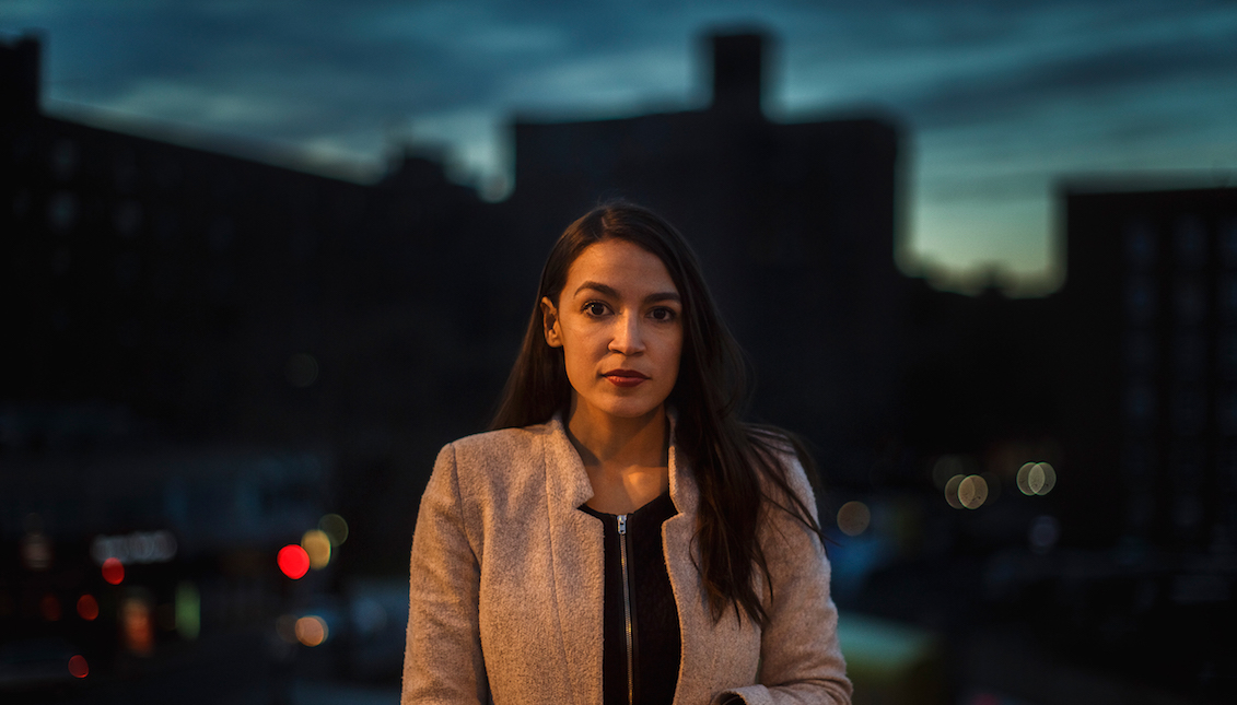 Alexandria Ocasio-Cortez, candidata demócrata para el Distrito 14 del Congreso en Nueva York. Foto: TIME.