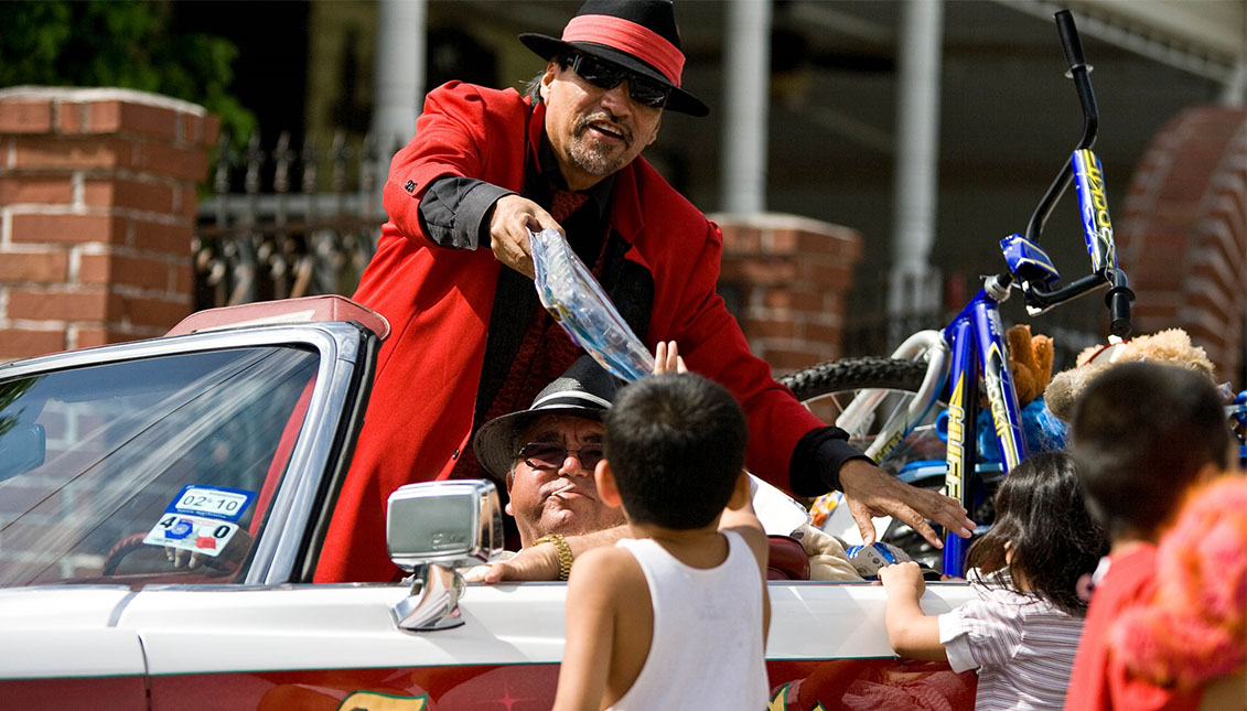 Richard Reyes, el Pancho Claus más famoso. Photo: Houston Chronicle.