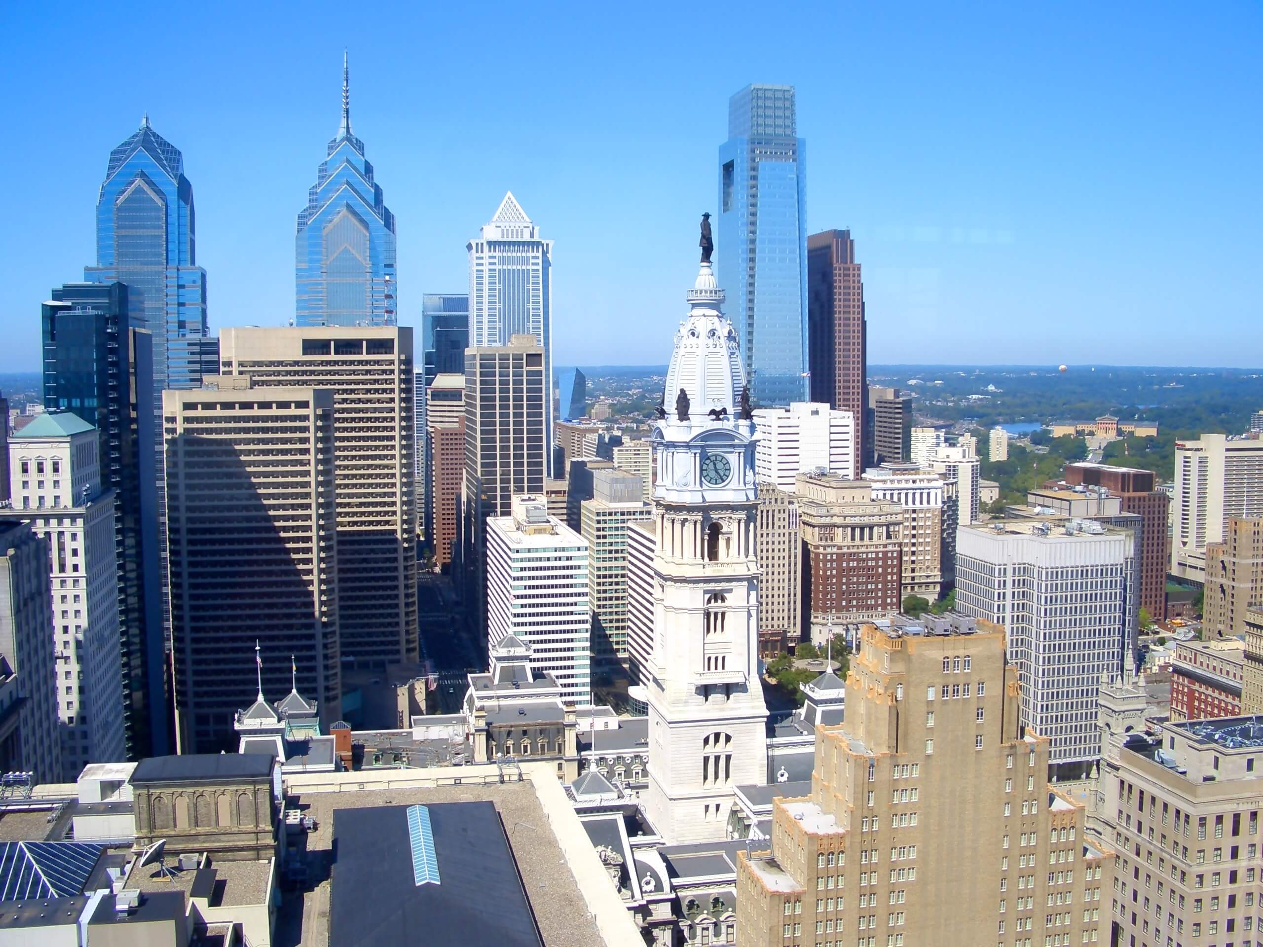 Philadelphia skyline. Shutter Stock Photo. 