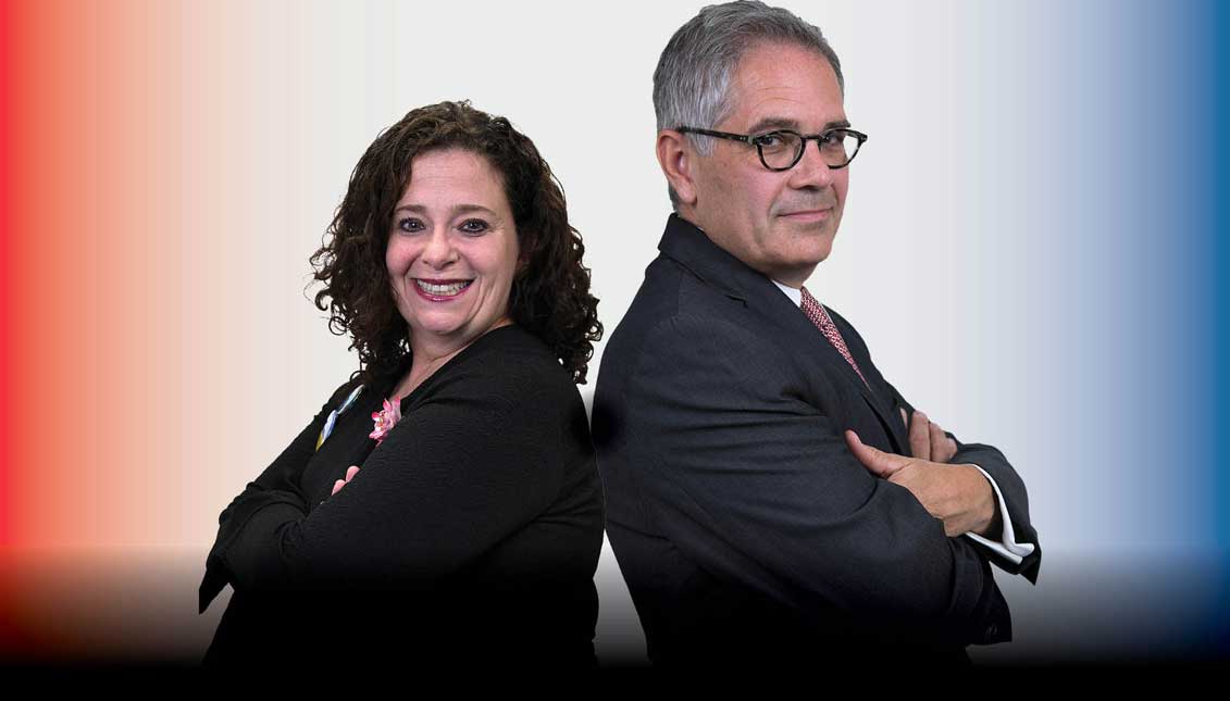 Beth Grossman (republicana) y Larry Krasner (demócrata) son los dos candidatos a ocupar el cargo de Fiscal Distrital de Filadelfia. Samantha Laub / AL DÍA News