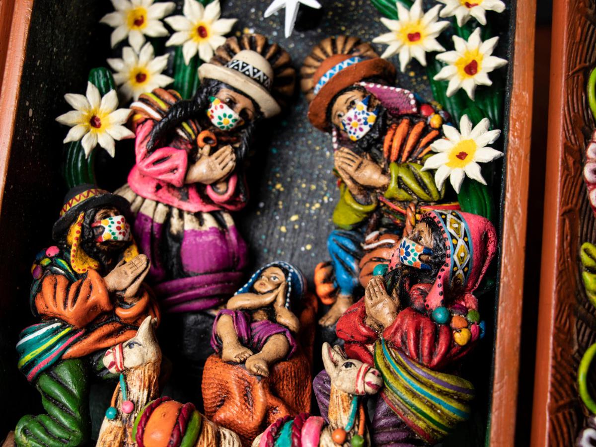 El retablo de Navidad 2020 de los hermanos Quispe Flores. Foto de Artes Gris.