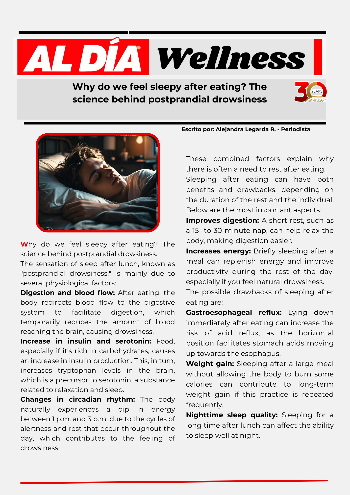 The science behind postprandial drowsiness