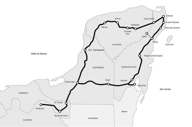 ruta del tren maya