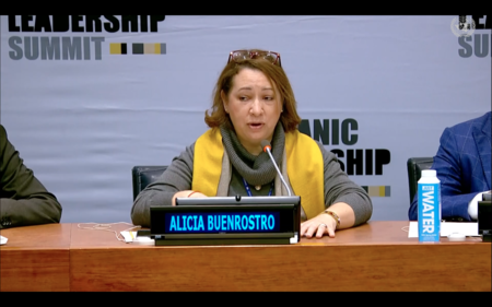 Alicia Buenrostro, Ambassador and Deputy Permanent Representative for the Mission of Mexico to the United Nations. Photo: Screen capture. 
