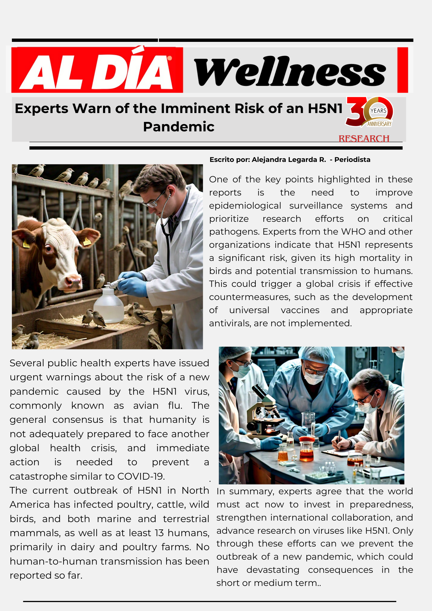 Articulo de H5N1