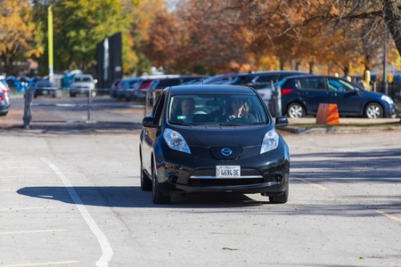EV used for driving lessons in Illinois schools. Photo: @ComEd.