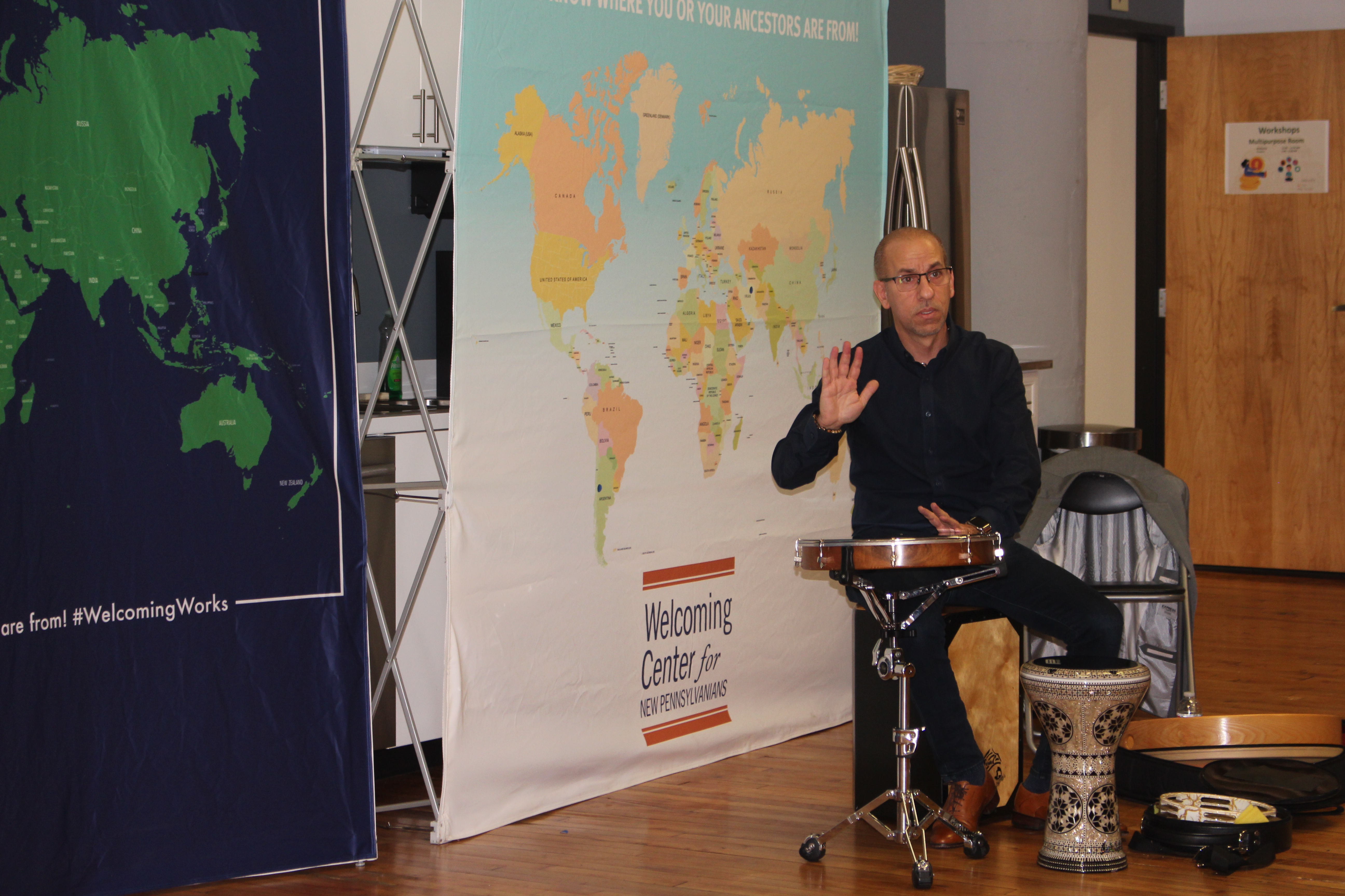 Hafez Kotain is the owner and CEO of Hafez Percussion Inc. Photo: Jensen Toussaint/AL DÍA News.