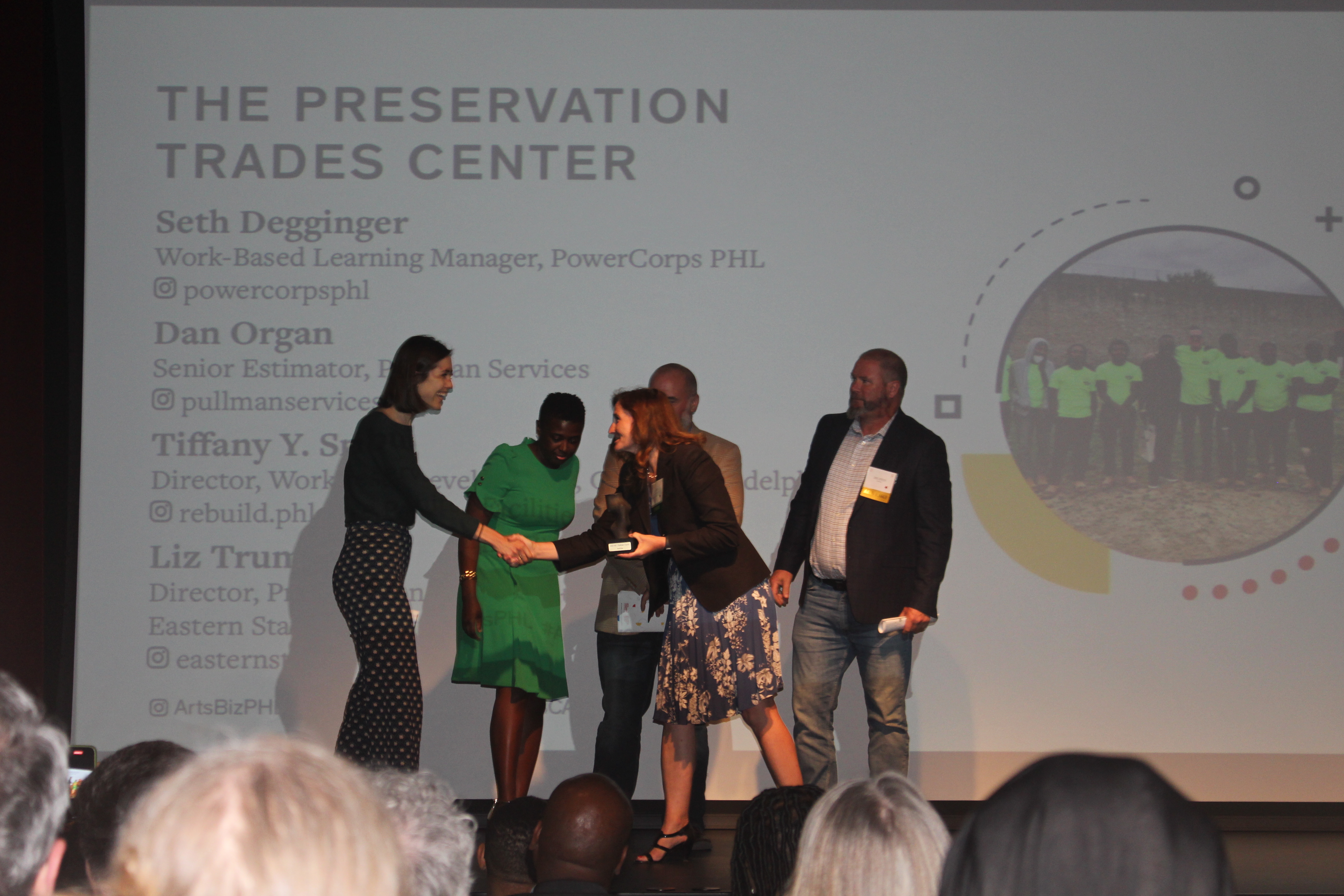 The Preservation Trades Center received the third and final honor. Photo: Jensen Toussaint/AL DÍA News.