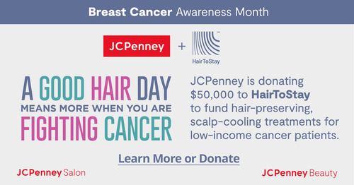 IJCPenney donates $50,000 to HairToStay. Photo: Business Wire.