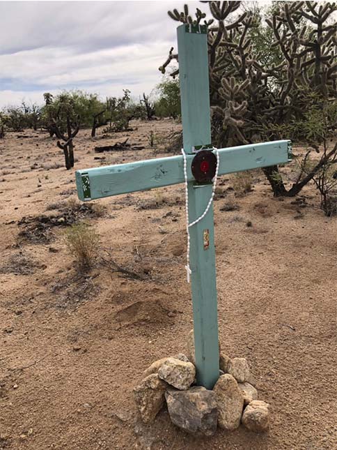 Las cruces son marcas en el mapa.